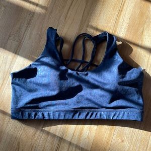 CVG butterfly back bra in black leopard XL
